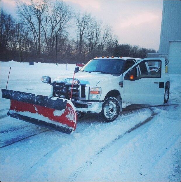 Priority-based snow plowing and salting contracts for commercial properties