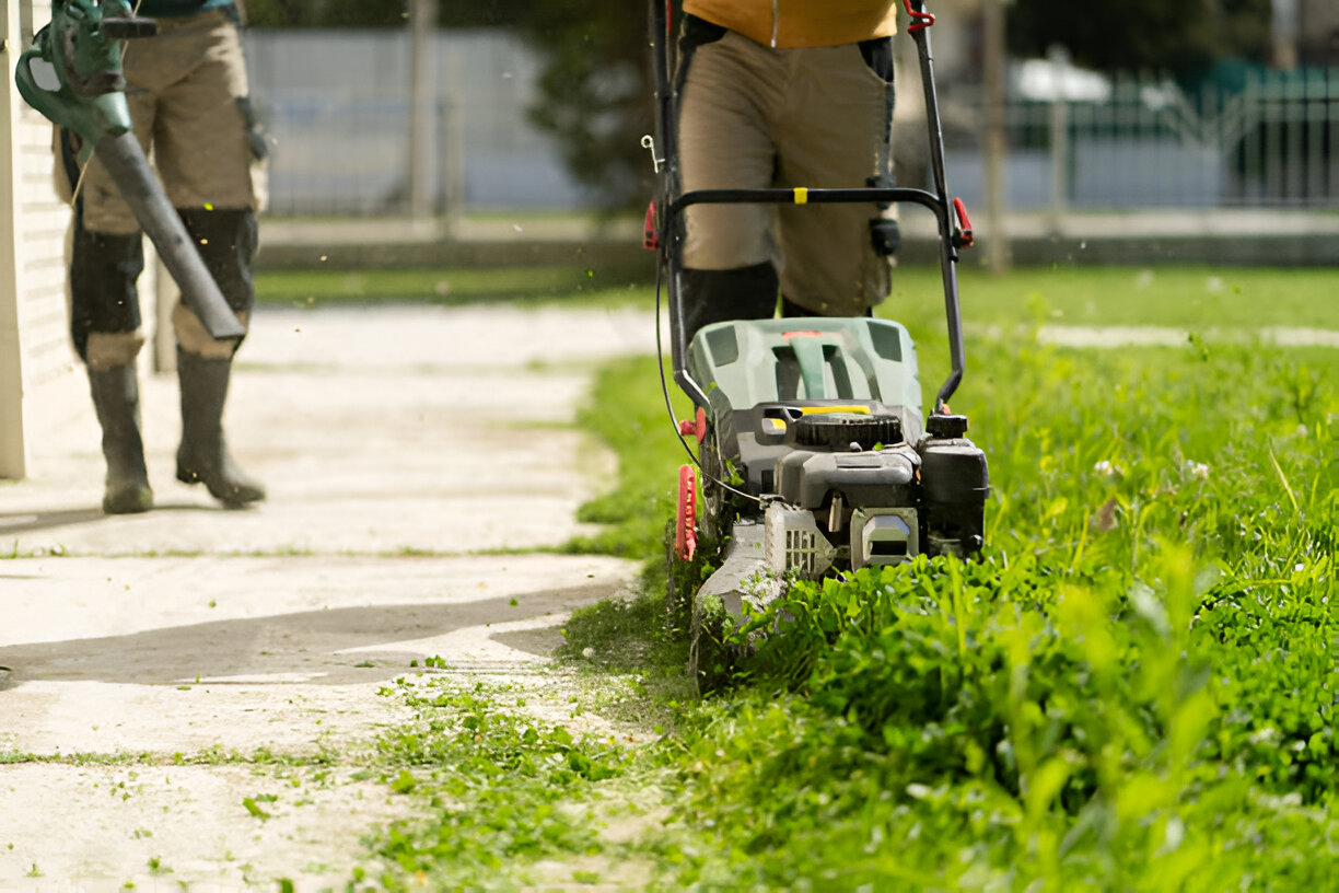 Lawn Mowing Services enhancing grass growth with professional mowing and care