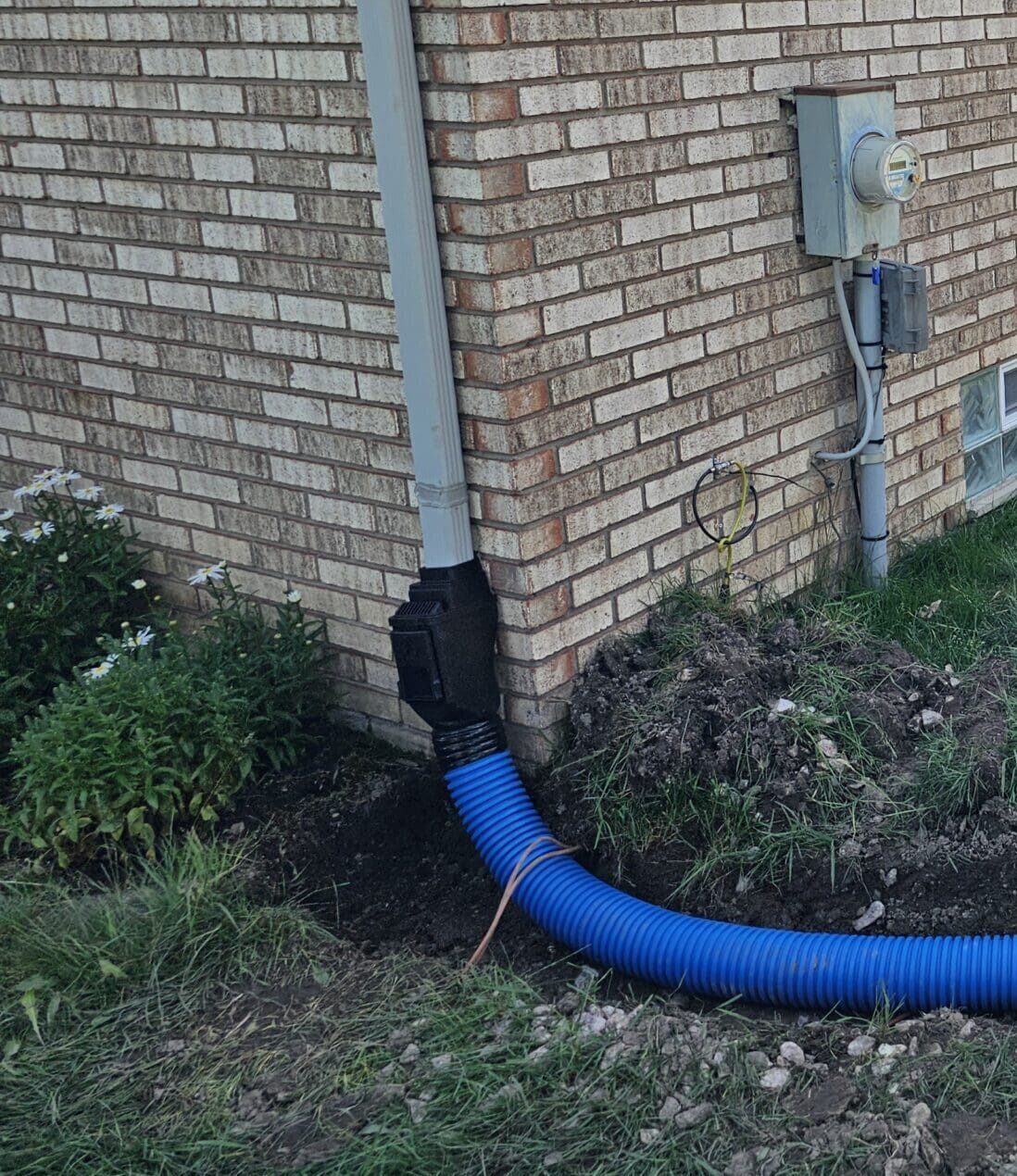downspout runoff drain