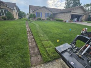 tatrabuilt-crew-french-drain-installation-Sterling Heights MI